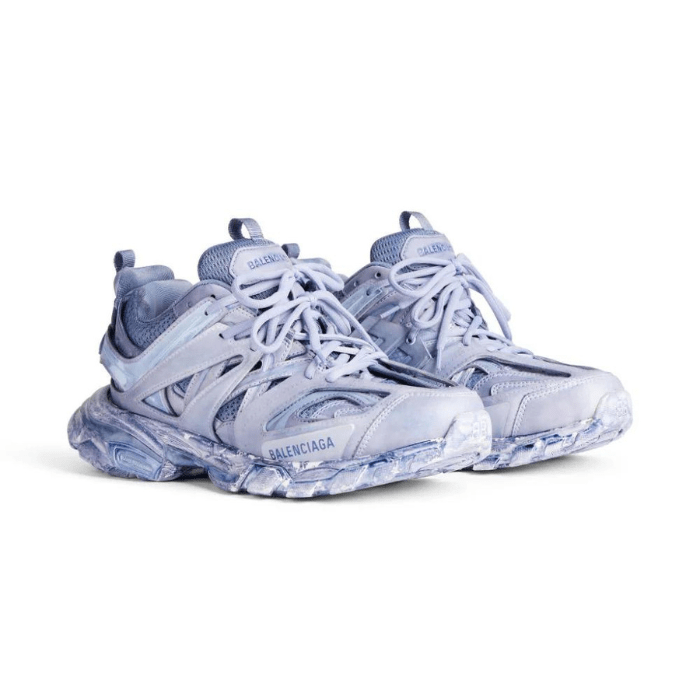 Track panelled sneakers