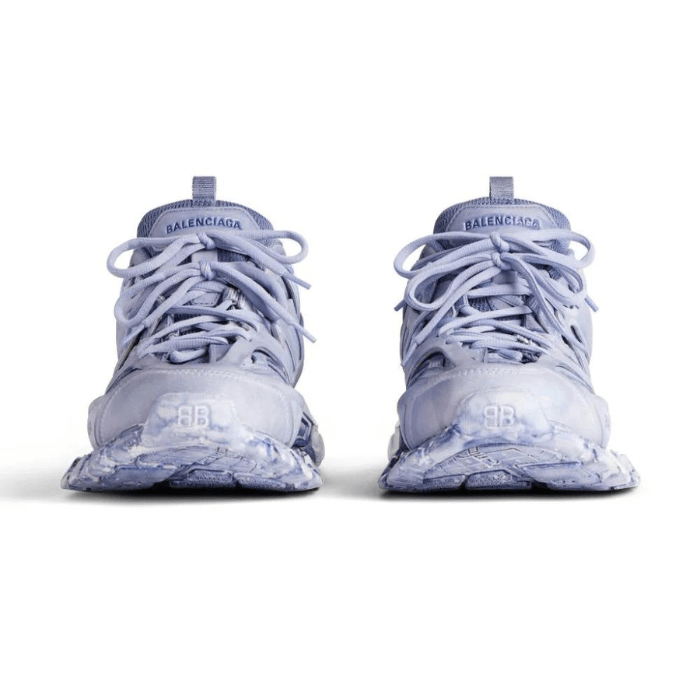 Track panelled sneakers