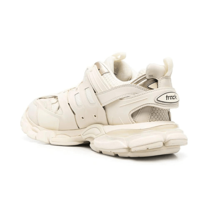 Lace-up low-top track sneakers