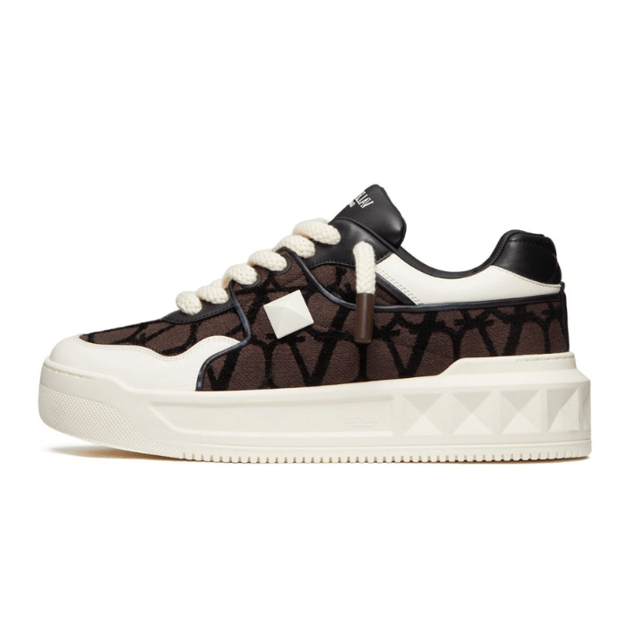 One Stud XL leather sneakers